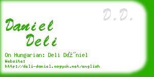 daniel deli business card